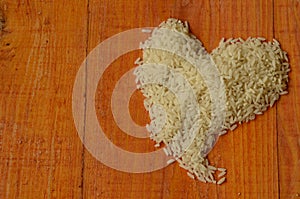 The heart made from rice. Rice, love, heart, reis, arroz, riso, riz, Ñ€Ð¸Ñ, liebe, amor, amore, amour, Ð»ÑŽÐ±Ð¾ÌÐ²ÑŒ